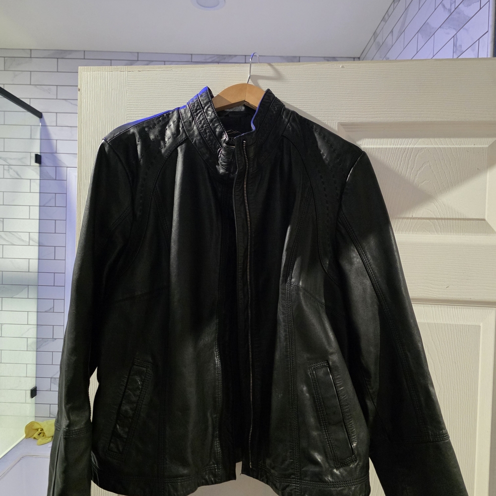 Women's Black Leather Jacket
